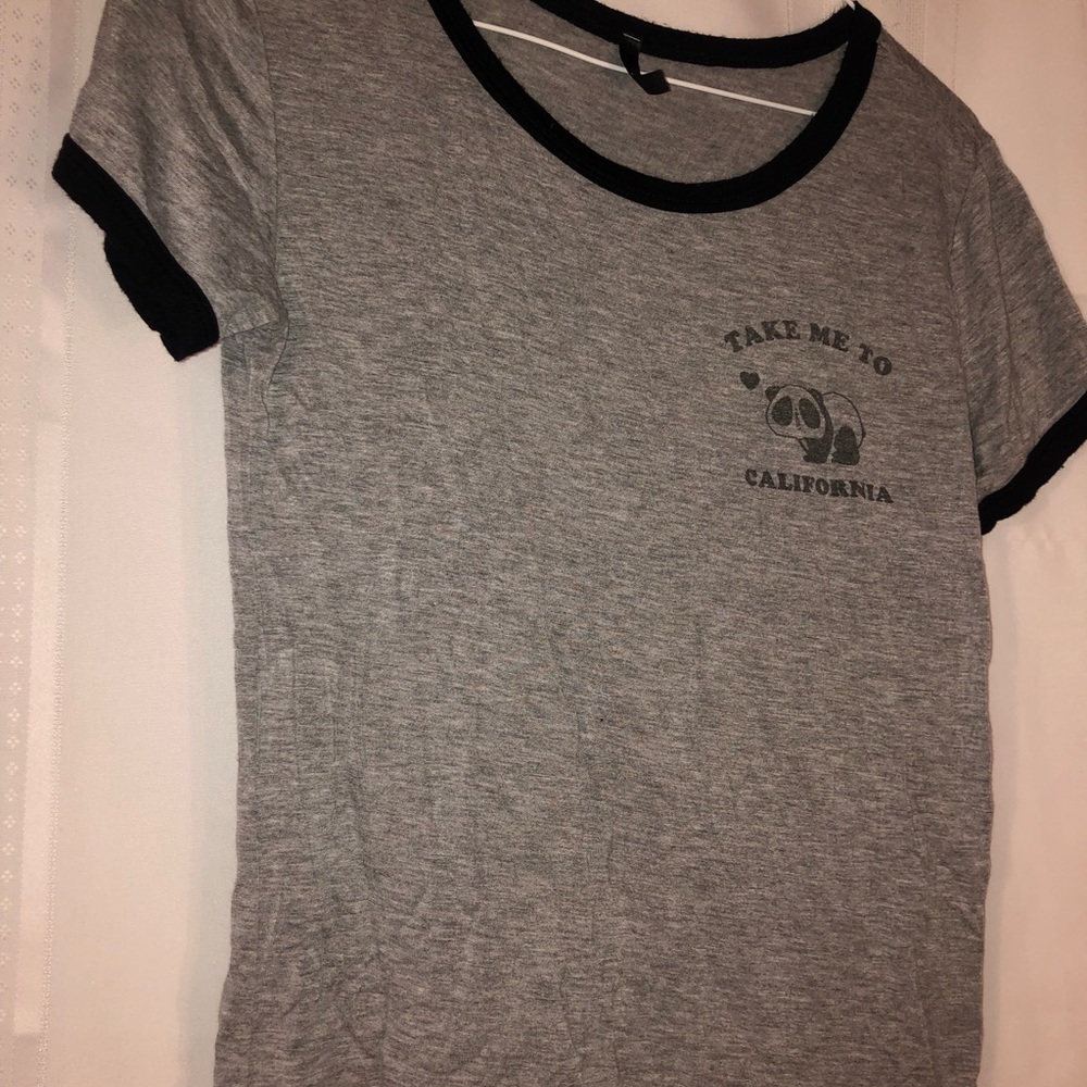 Grey crop top